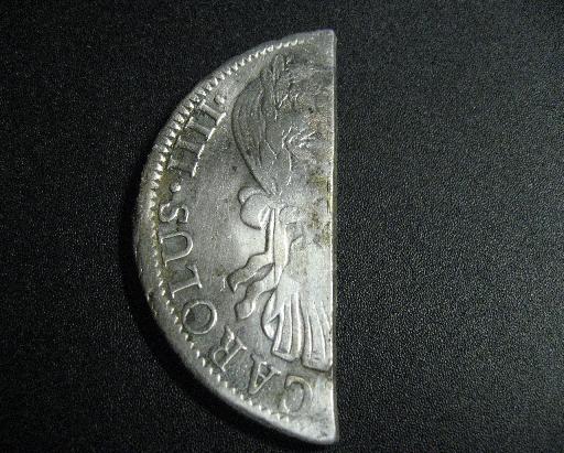Half Spanish 8 real coin